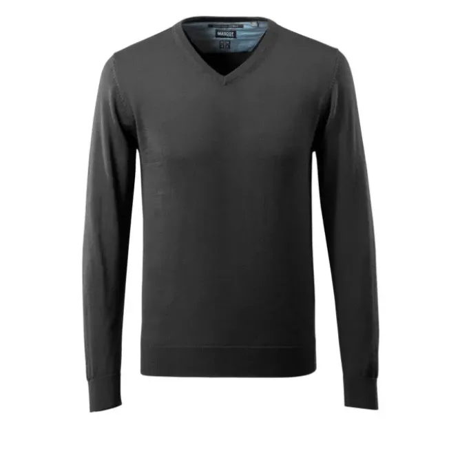 Maglione da Lavoro con Lana Merinos scollo a V Mascot 50635-989