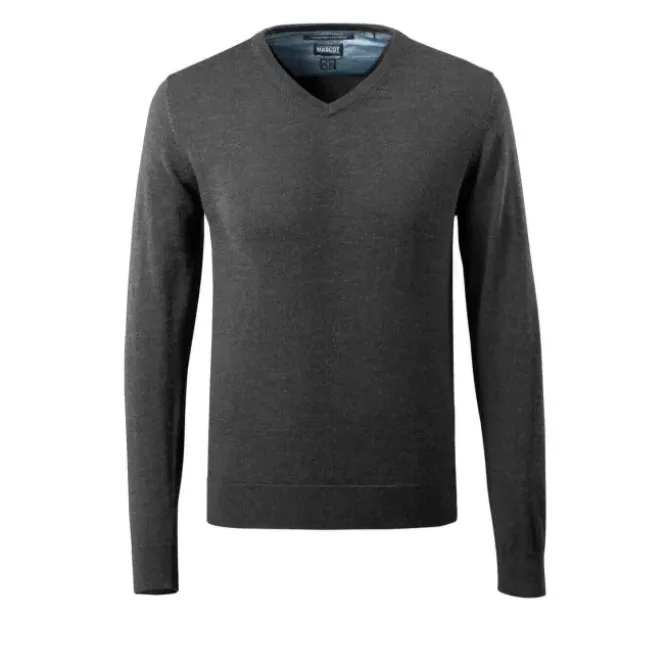 Maglione da Lavoro con Lana Merinos scollo a V Mascot 50635-989