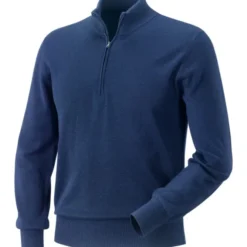 Maglione da Lavoro Neri con collo alto e zip Bormio 455013