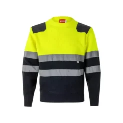 Maglione girocollo bicolore da Lavoro Alta Visibilità Velilla 179