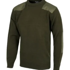 Maglione girocollo in punto grosso con rinforzi - Workteam