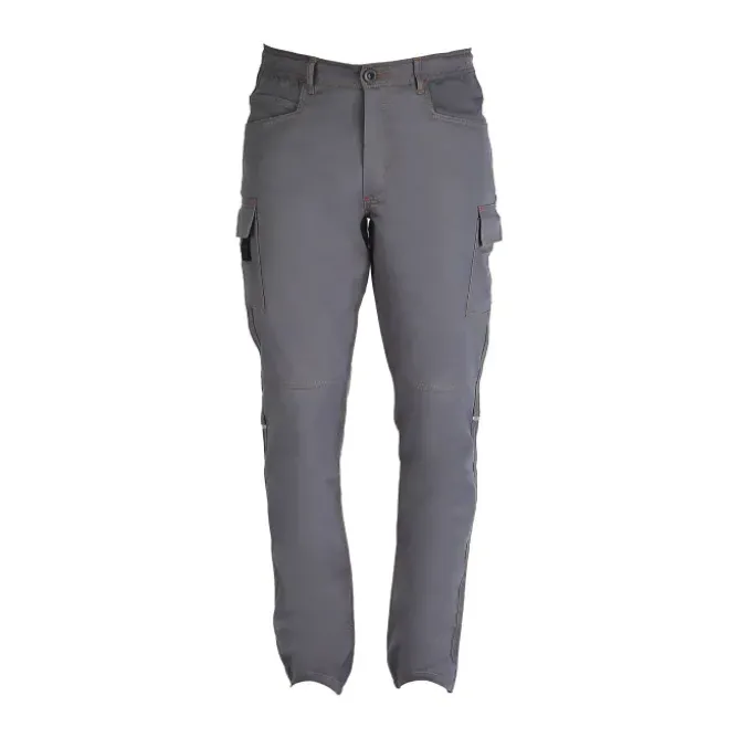 Pantalone da Lavoro Multitasche 100% Cotone Professional Slim Fit