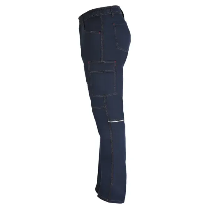 Pantalone da Lavoro Multitasche 100% Cotone Professional Slim Fit