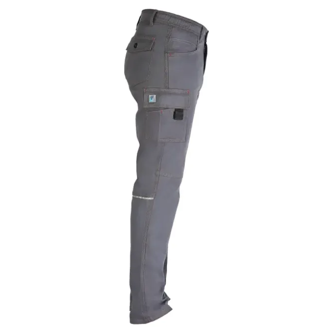 Pantalone da Lavoro Multitasche 100% Cotone Professional Slim Fit