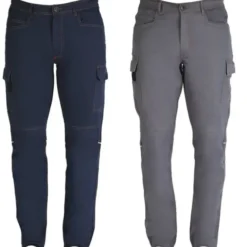 Pantalone da Lavoro Multitasche 100% Cotone Professional Slim Fit