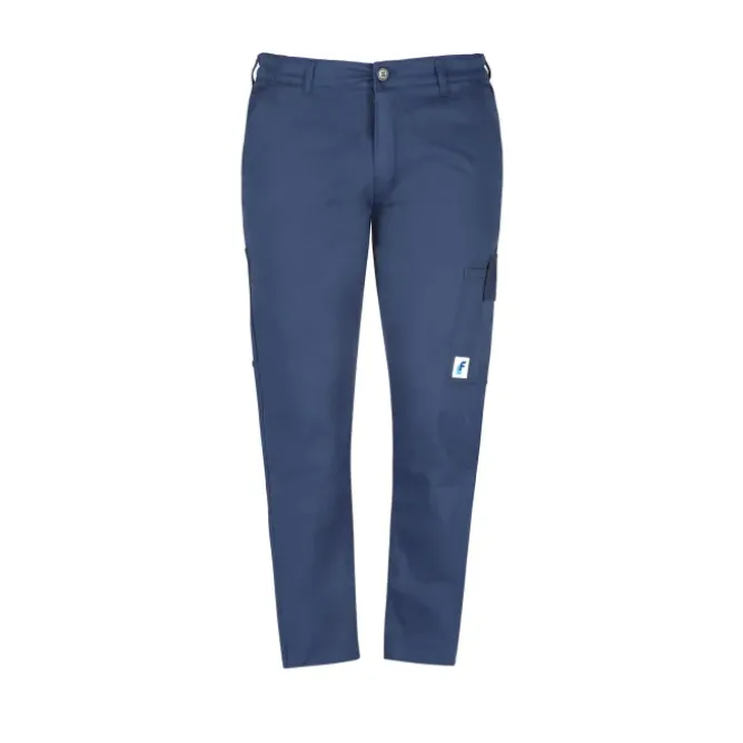 Pantalone Economici Blu Multitasche Cotone 100% Massaua Imbottiti Felpati Invernale