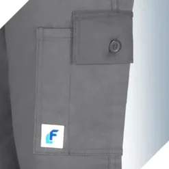Pantalone Economici Grigio Multitasche Cotone 100% Massaua Imbottiti Felpati Invernale