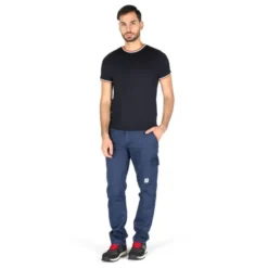 Pantalone Economico Blu Multitasche Cotone 100% Massaua