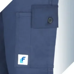 Pantalone Economico Blu Multitasche Cotone 100% Massaua
