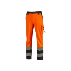 Pantaloni da Lavoro Stretch Multitasche Alta Visibilità U-Power Nova HL401