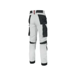Pantaloni da Lavoro Stretch Multitasche Idrorepellente U-Power Atom White WPE145