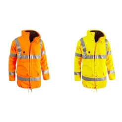 Parka da Lavoro Alta Visibilità Multitasche Impermeabile Sottozero Parka 2300