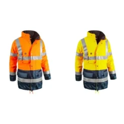 Parka da Lavoro Alta Visibilità Multitasche Impermeabile Sottozero Bi Road 2302
