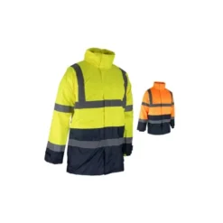 Parka da Lavoro LMA Prevention 5002 Alta Visibilità Multitasche Impermeabile 4 in 1