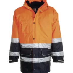 Parka bicolore da lavoro 4 in 1 Alta Visibilità Multitasche Payper Security