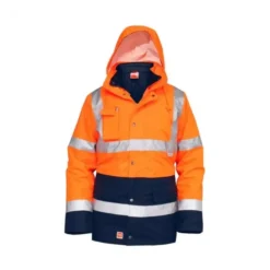 Parka da Lavoro Alta Visibilità Bicolore 3 in 1 Multitasche Impermeabile Technosafe Gundar ALGBOR01