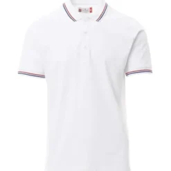 Polo Unisex France Manica Corta con Tricolore a Contrasto - Payper