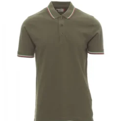 Polo Unisex ITALIA Manica Corta con Tricolore a Contrasto - Payper AY 7434