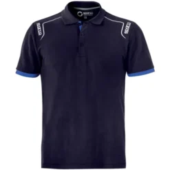 Polo da lavoro PORTLAND Sparco in cotone 100% - Blu scuro