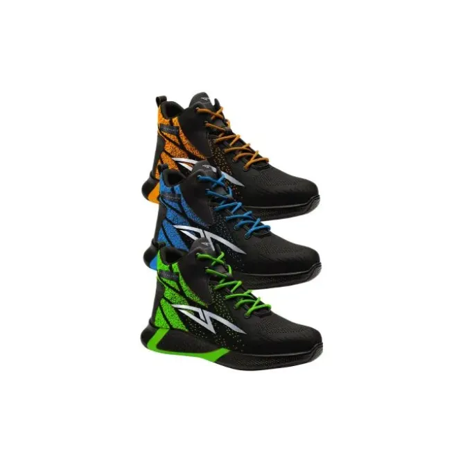 Scarpe Antinfortunistiche Alte Metalfree Technosafe Neon Safety High S3 SR ESD