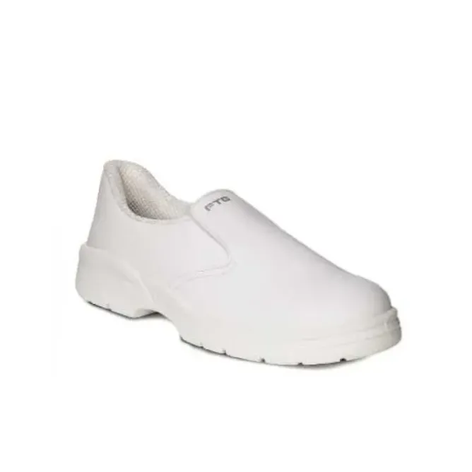 Scarpe antinfortunistiche Bianche Mocassino antinfortunistico FTG Chef White S2 SRC Antiscivolo