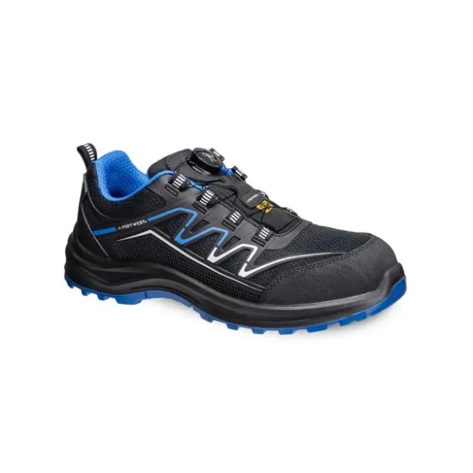 Scarpe Antinfortunistiche Basse Chiusura BOA Portwest Trainer S1PS ESD SR FO FT32