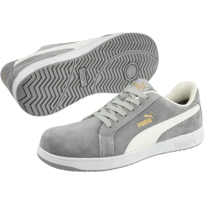 Scarpe antinfortunistiche Puma Iconic Suede Grey Low S1P FO HRO ESD SRC 640030