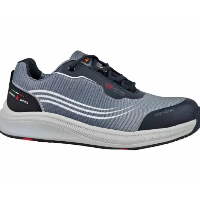 Scarpe Antinfortunistiche Ultraleggere GShark Squash 2.0 Grigio S3 SRC Estive Traspiranti Comode Antiscivolo