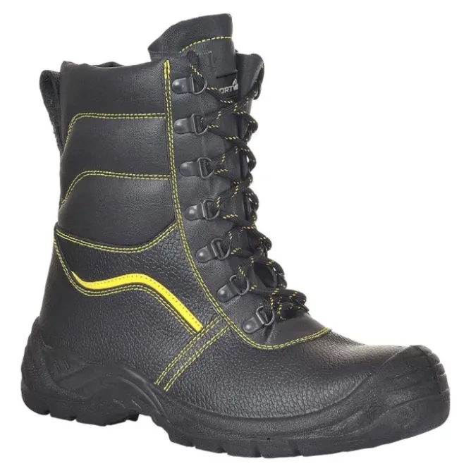 Stivali antinfortunistici Portwest Brodequin con fodera in pelliccia S3 CI SRC FW05