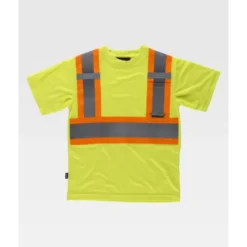 T-shirt da Lavoro Alta Visibilità Bicolore con Taschino M/C C3645 - Workteam