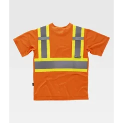 T-shirt da Lavoro Alta Visibilità Bicolore con Taschino M/C C3645 - Workteam