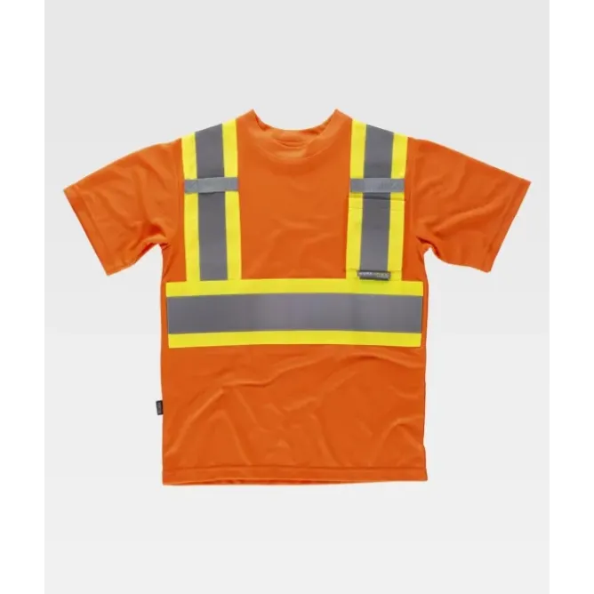 T-shirt da Lavoro Alta Visibilità Bicolore con Taschino M/C C3645 - Workteam