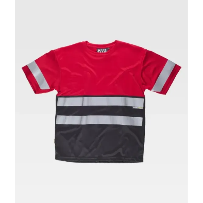 T-shirt da Lavoro Combinata con Bande C3940 - Workteam