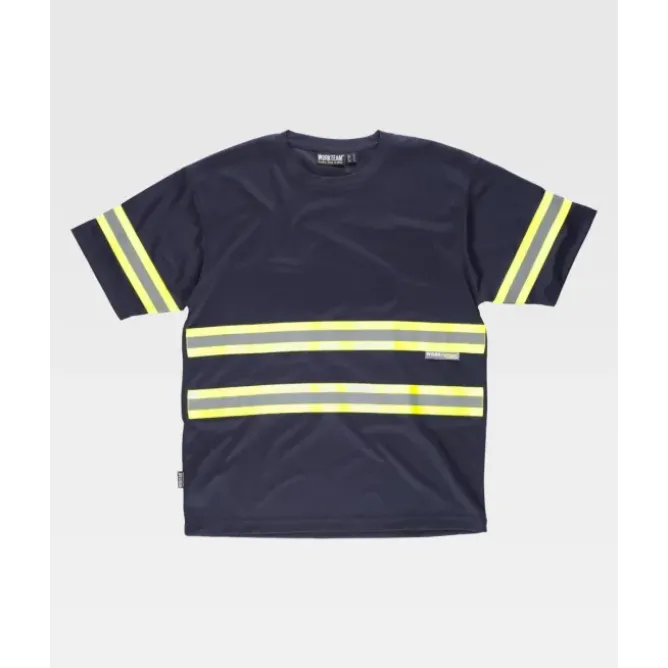 T-shirt da Lavoro Manica Corta con Bande C3936 - Workteam