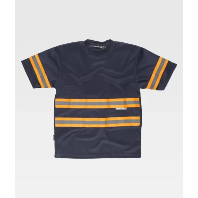 T-shirt da Lavoro Manica Corta con Bande C3936 - Workteam