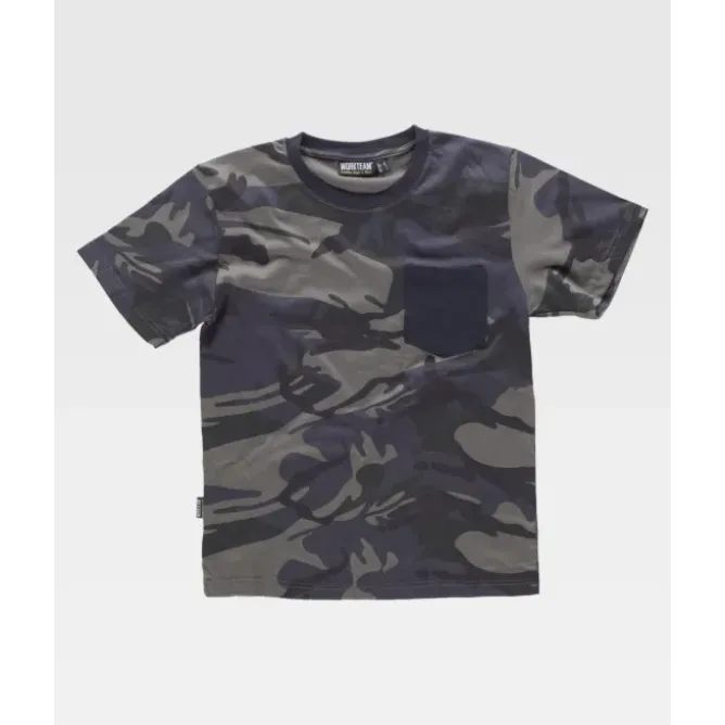 T-shirt da Lavoro Mimetica 100% Cotone S8520 - Workteam