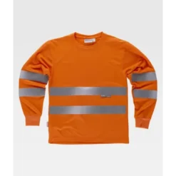 T-shirt da Lavoro M/L con Bande Alta Visibilità C3933 - Workteam