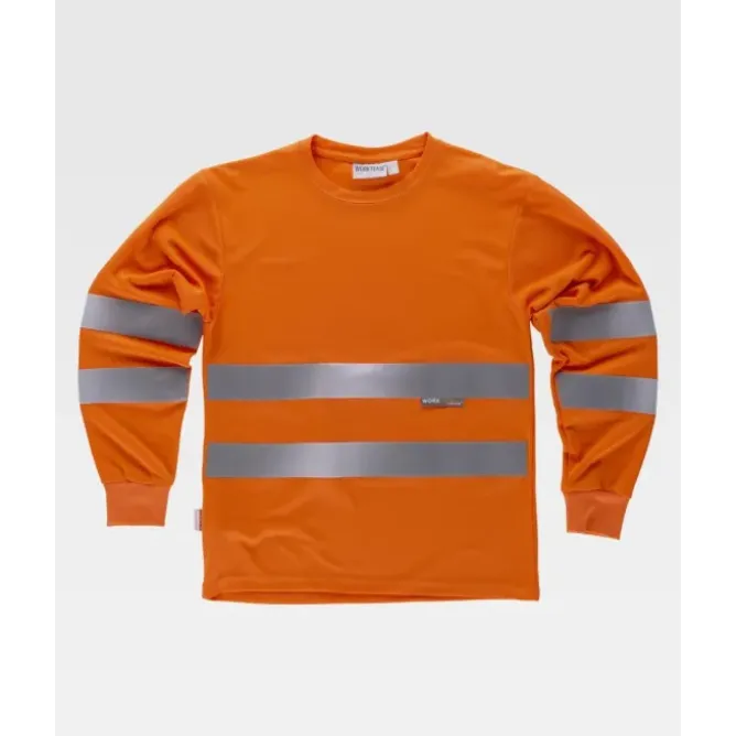 T-shirt da Lavoro M/L con Bande Alta Visibilità C3933 - Workteam