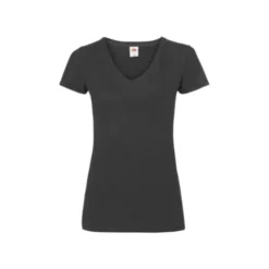 T-shirt da Lavoro Valueweight Ladies con Scollo a V Fruit Of The Loom - 613980