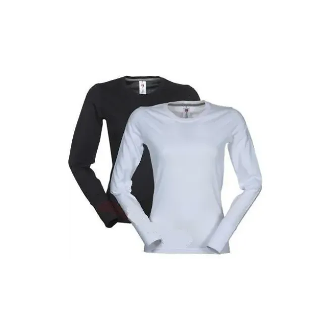 T-shirt Girocollo a Manica Lunga in Cotone Pineta Donna - Payper AY 7501
