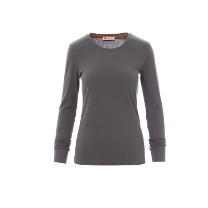 T-shirt Girocollo a Manica Lunga in Cotone Pineta Donna - Payper AY 7501