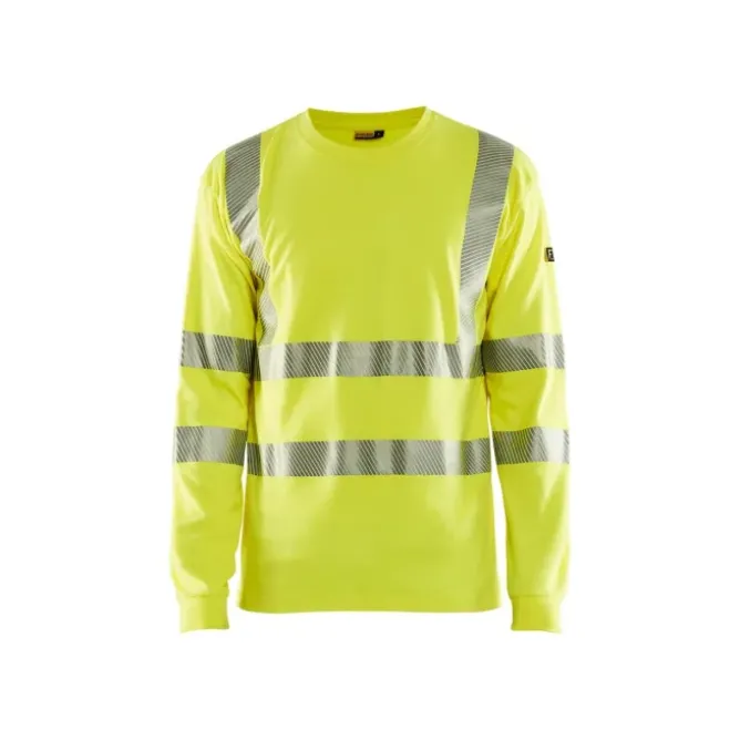 T-Shirt maniche lunghe da Lavoro Alta Visibilità Blaklader multinorma ignifugo antistatico 348117613300L