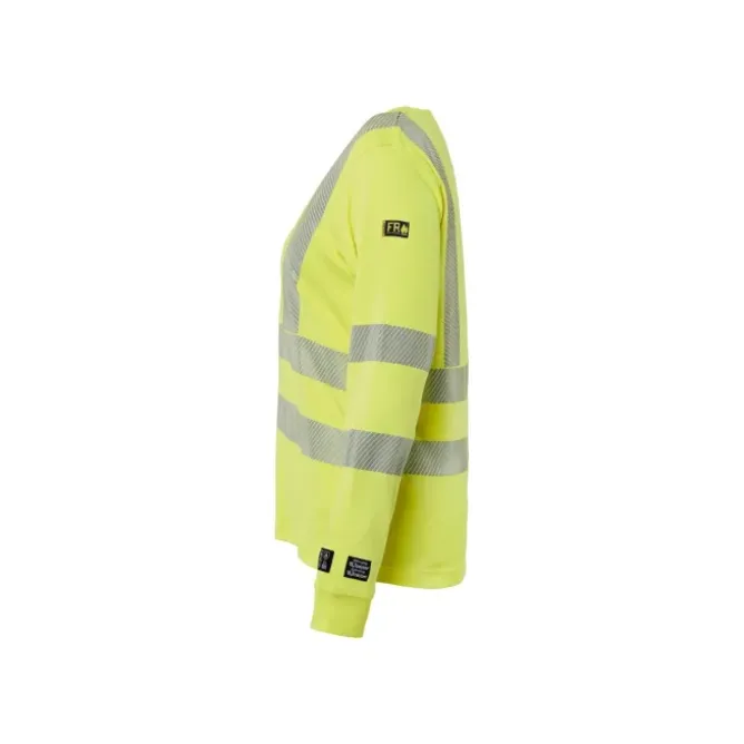 T-Shirt maniche lunghe da Lavoro Alta Visibilità Blaklader multinorma ignifugo antistatico donna 346917613300M