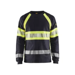 T-Shirt maniche lunghe da Lavoro Alta Visibilità Blaklader multinorma ignifugo antistatico 348417618933L