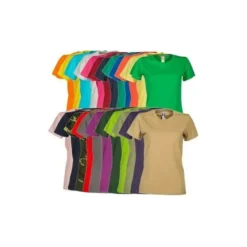 T-shirt Sunset Donna Girocollo a Manica Corta in Cotone - Payper AY 7446